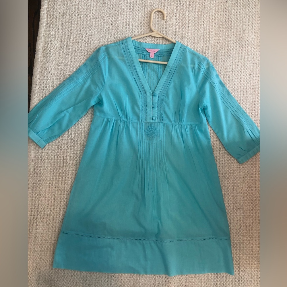 Lilly Pulitzer Tunic/Dress. Light blue. Size small.